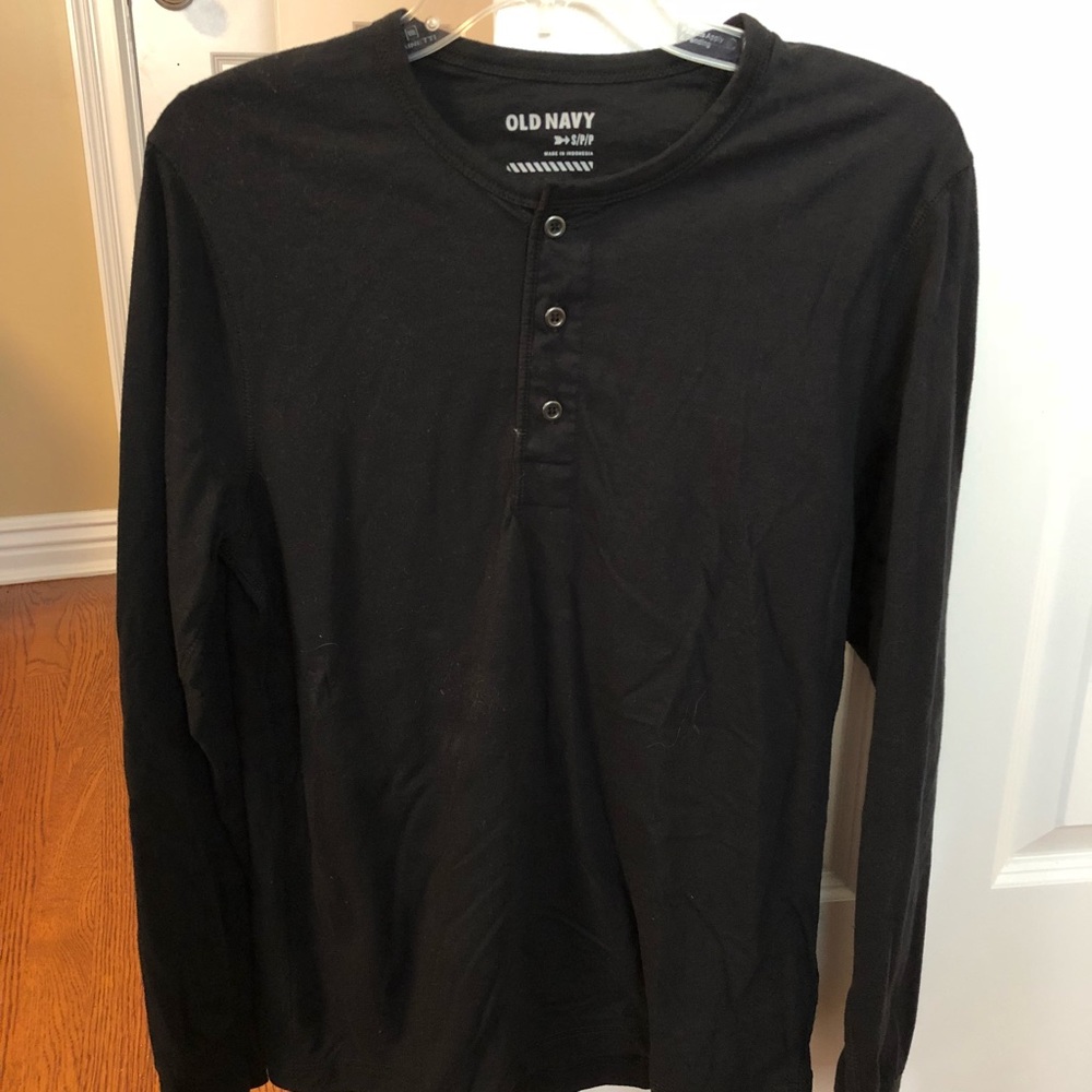 Black old navy Henley mens small